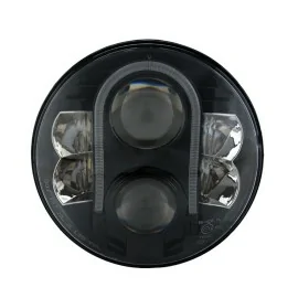 Optique Moto Full LED Noir pour phare rond 7 pouces -Type 2