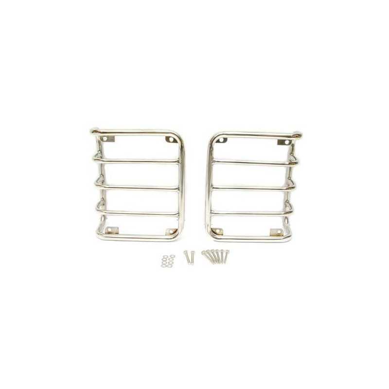 Protection feux arrière acier inox Jeep Wrangler JK 07-18