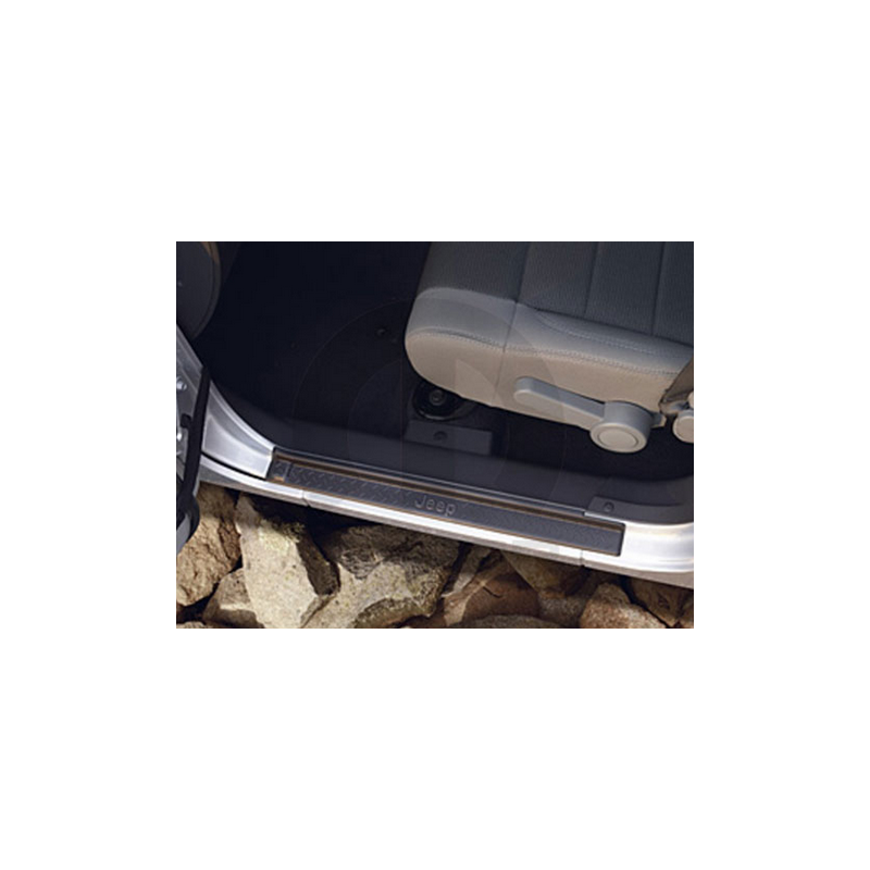 Seuil porte plastique Noir Jeep Wrangler JK 4P