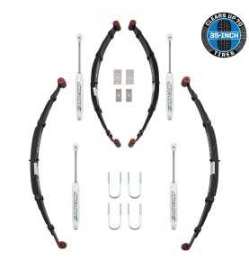 Kit suspension +2.5" 65mm avec amortisseurs Jeep CJ 82-86 K3063