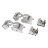 Attache capot renforcée argenté (x2) Jeep Wrangler JK