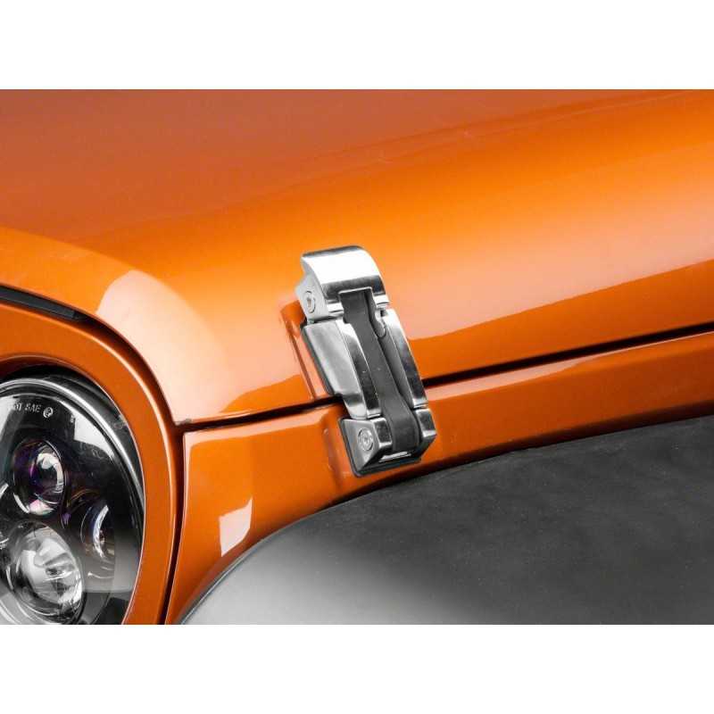 Attache Capot INOX Jeep Wrangler JK