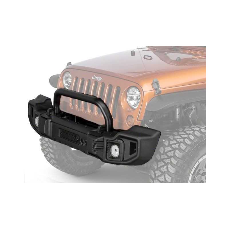 SPARTACUS Kit pare choc avant noir satiné Jeep Wrangler JK