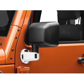 Enjoliveur support rétroviseur chrome Jeep Wrangler JK