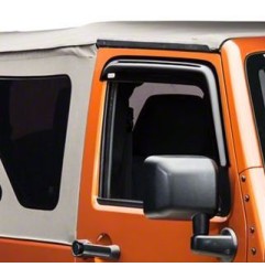 Déflecteur air fumé sur porte Jeep Wrangler JK 2P