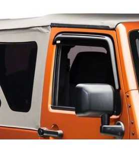 Déflecteur air fumé sur porte Jeep Wrangler JK 2P