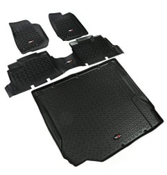 Tapis avant / arrière / coffre noir Jeep Wrangler JK 4 portes 12988.04