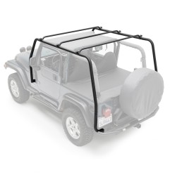 Galerie de toit Overhead Smittybilt pour Jeep Wrangler TJ de 1996 à 2006. SB76713