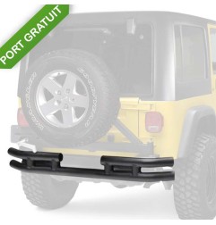 Pare-chocs arrière tube noir Smittybilt pour Jeep Wrangler JK de 2007 à 2018. SBJB48-R