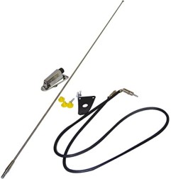 Antenne complète chromée Jeep CJ CJ5 CJ7 & Wrangler YJ 8127842K
