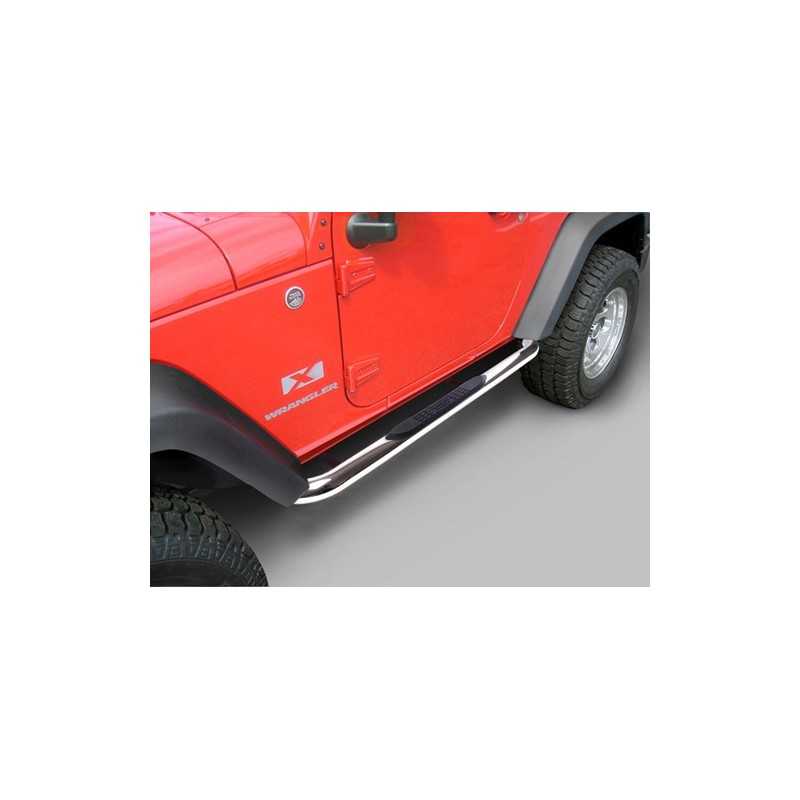 Marche Pied tube INOX Jeep Wrangler JK 2P