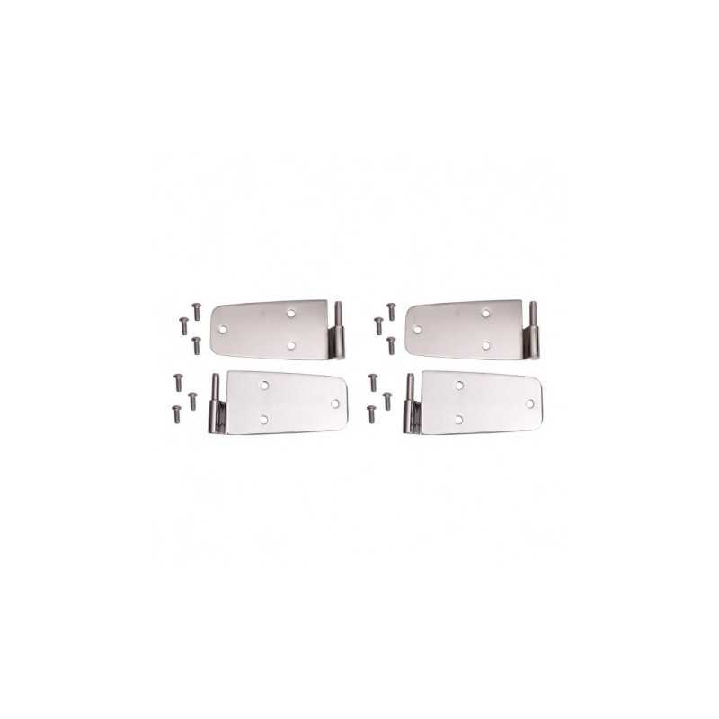Charnière de porte INOX (x4) Jeep CJ7 & Wrangler YJ sans trou pour le rétro