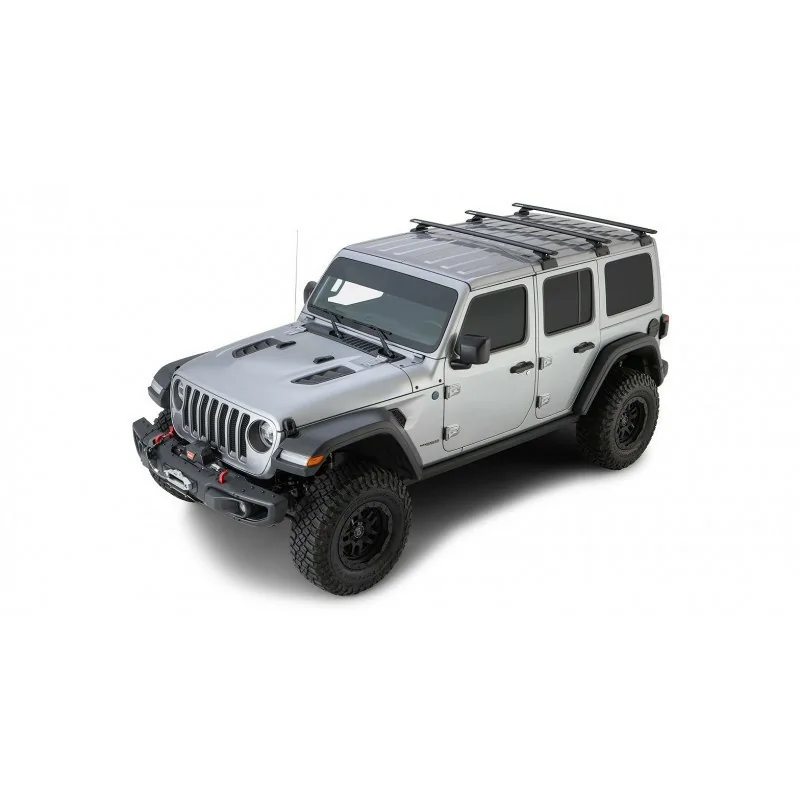 Kit x3 barres de toit Heavy Duty Rhino-rack Jeep Wrangler JL / 4xe JB0882