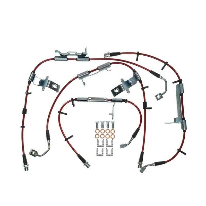 Kit flexibles frein acier inoxydable Jeep Wrangler JL 18 et +